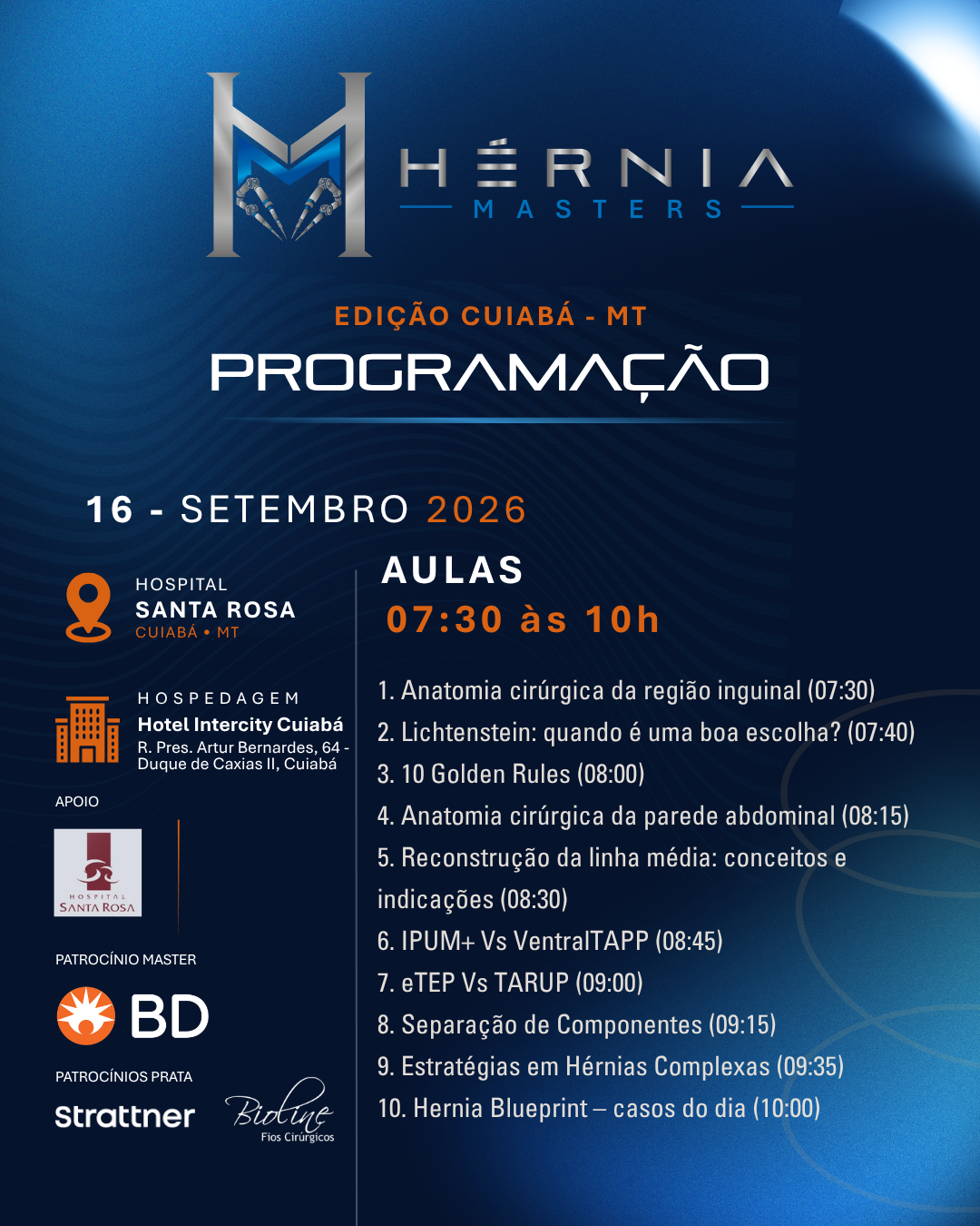 Programação HerniaMasters cuiabá
